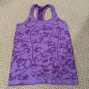 Lululemon tank in camo purple